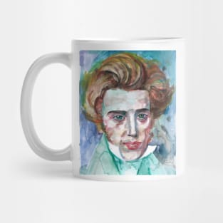 SOREN KIERKEGAARD watercolor portrait Mug